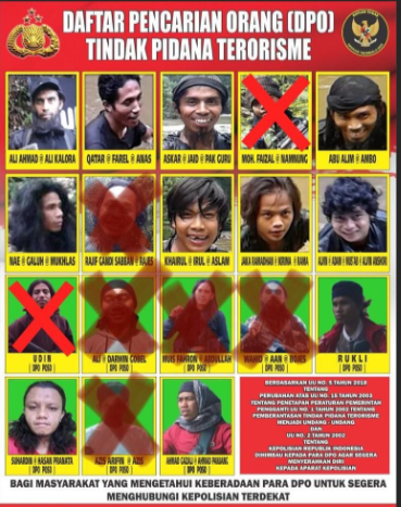 Satgas Buru 4 Anggota Teroris MIT setelah Ali Kalora Tewas